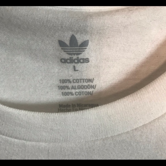 Adidas Brand Cotton T Shirt. Large Size. - Picture 2 of 3